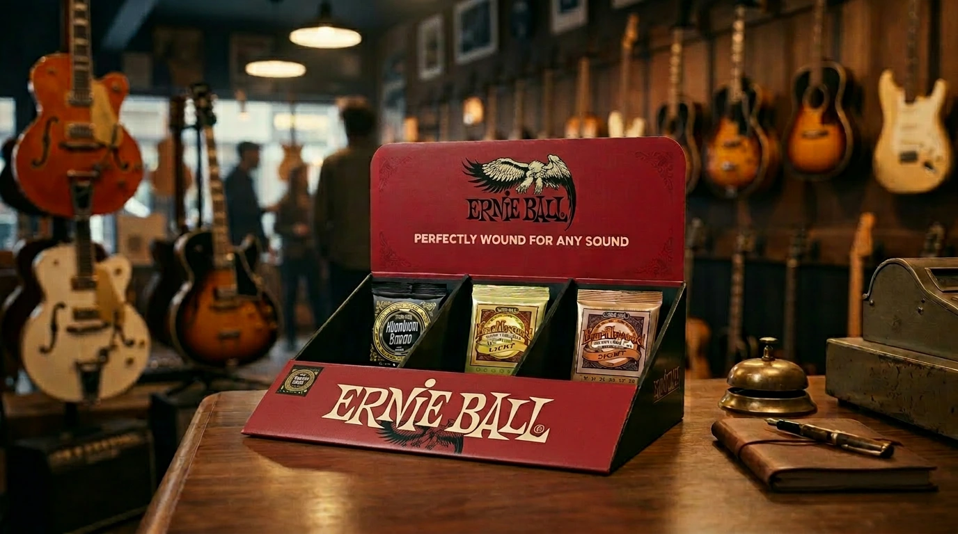 Custom Counter Display for Ernie Ball Guitar Strings