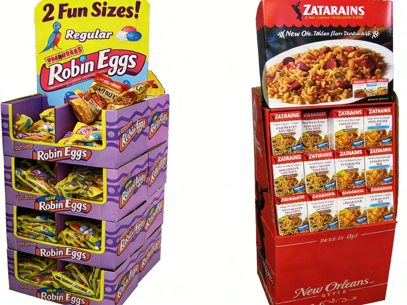 Custom Cardboard Food Displays for Retail Snacks Candy Beverages and Seasonal Promotions