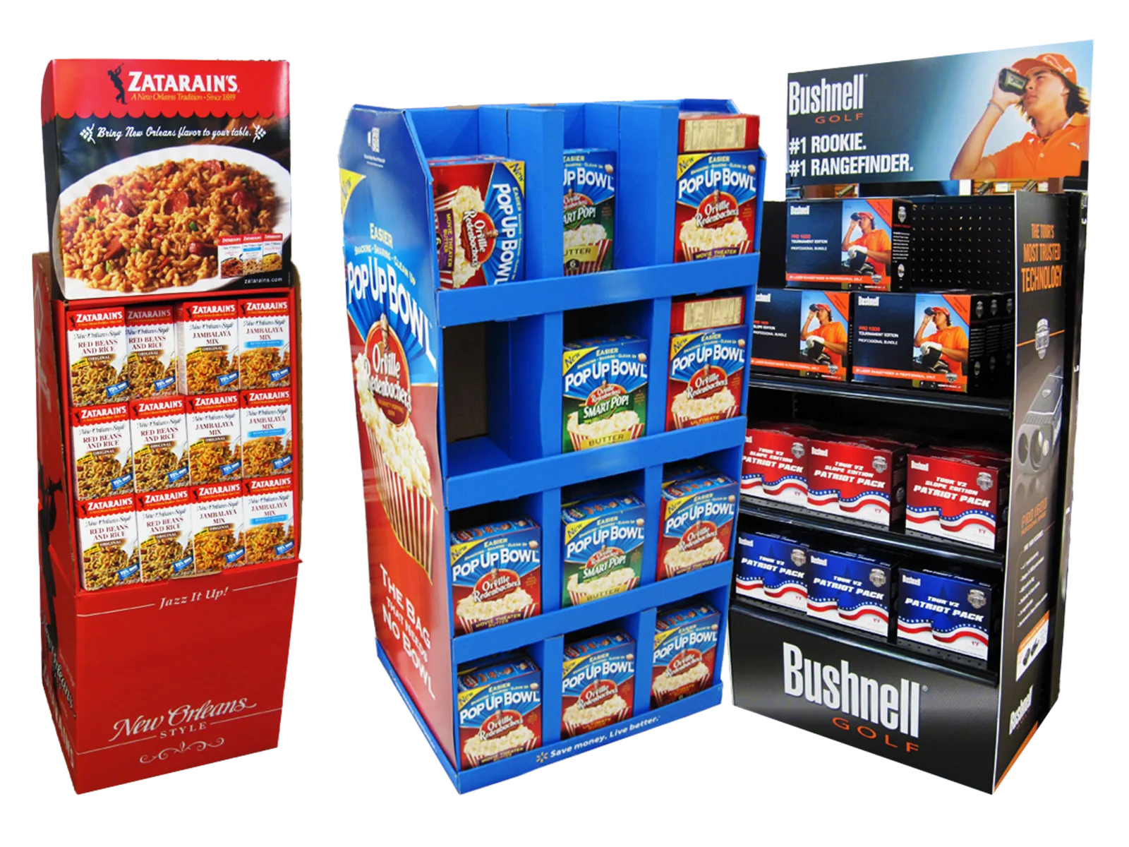Free Standing Display Unit FSDU Cardboard Retail Displays by Kingwin