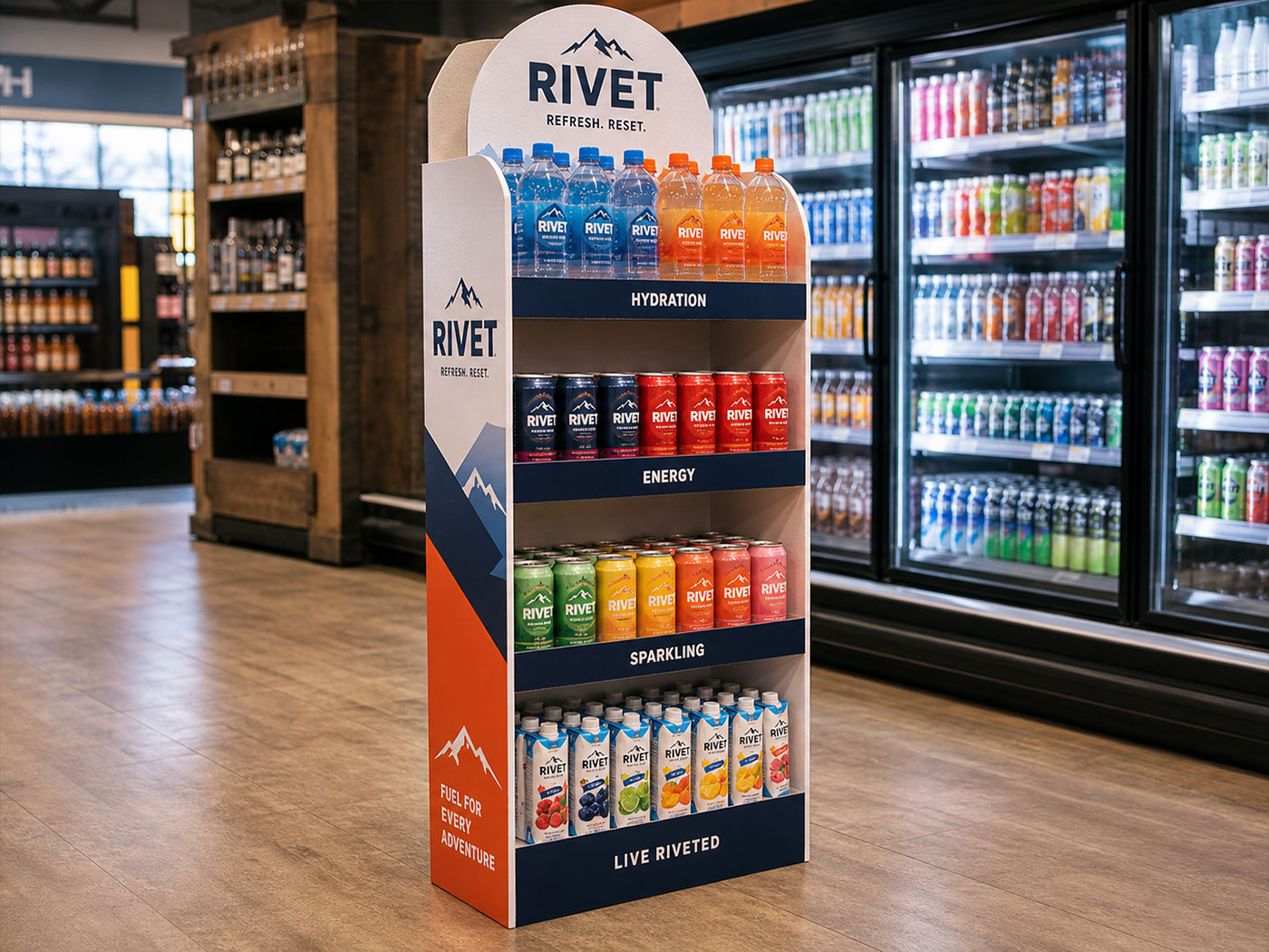 Custom POP cardboard retail display stands