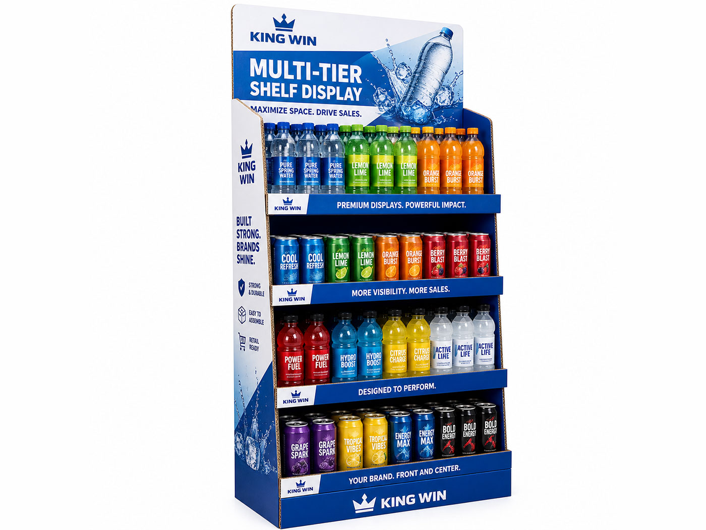 Multi-Tier Shelf Displays