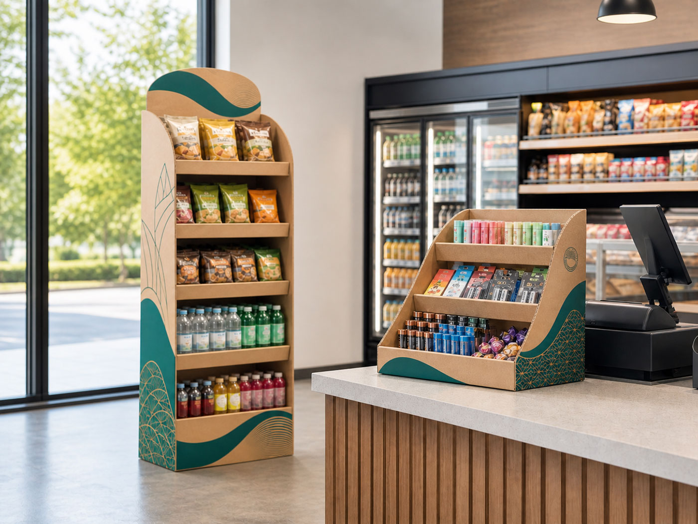 Custom Cardboard Convenience Store Displays