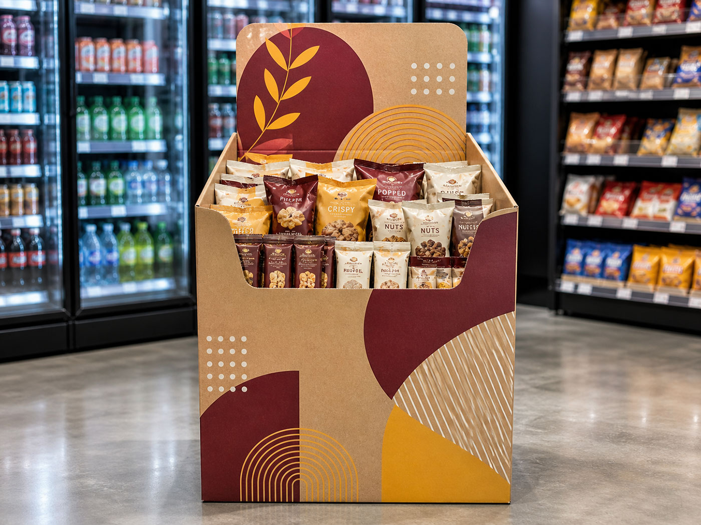 Dump Bin Display for Convenience Store
