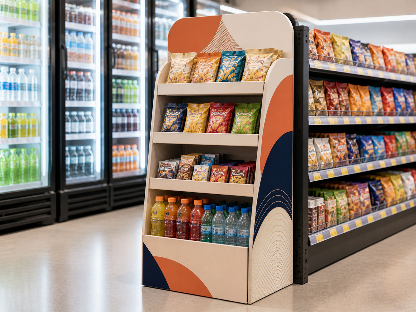 Endcap Display for Convenience Store