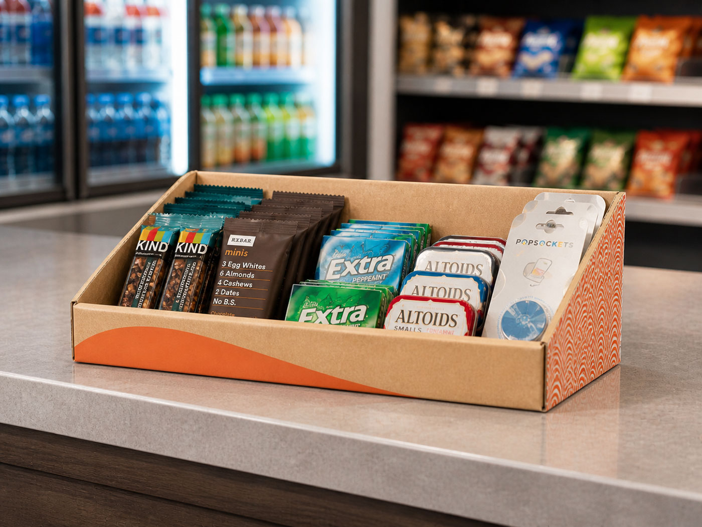 PDQ Tray Display for Convenience Store