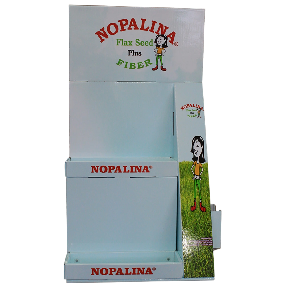 2 Tier Corrugated Floor Merchandising Stand