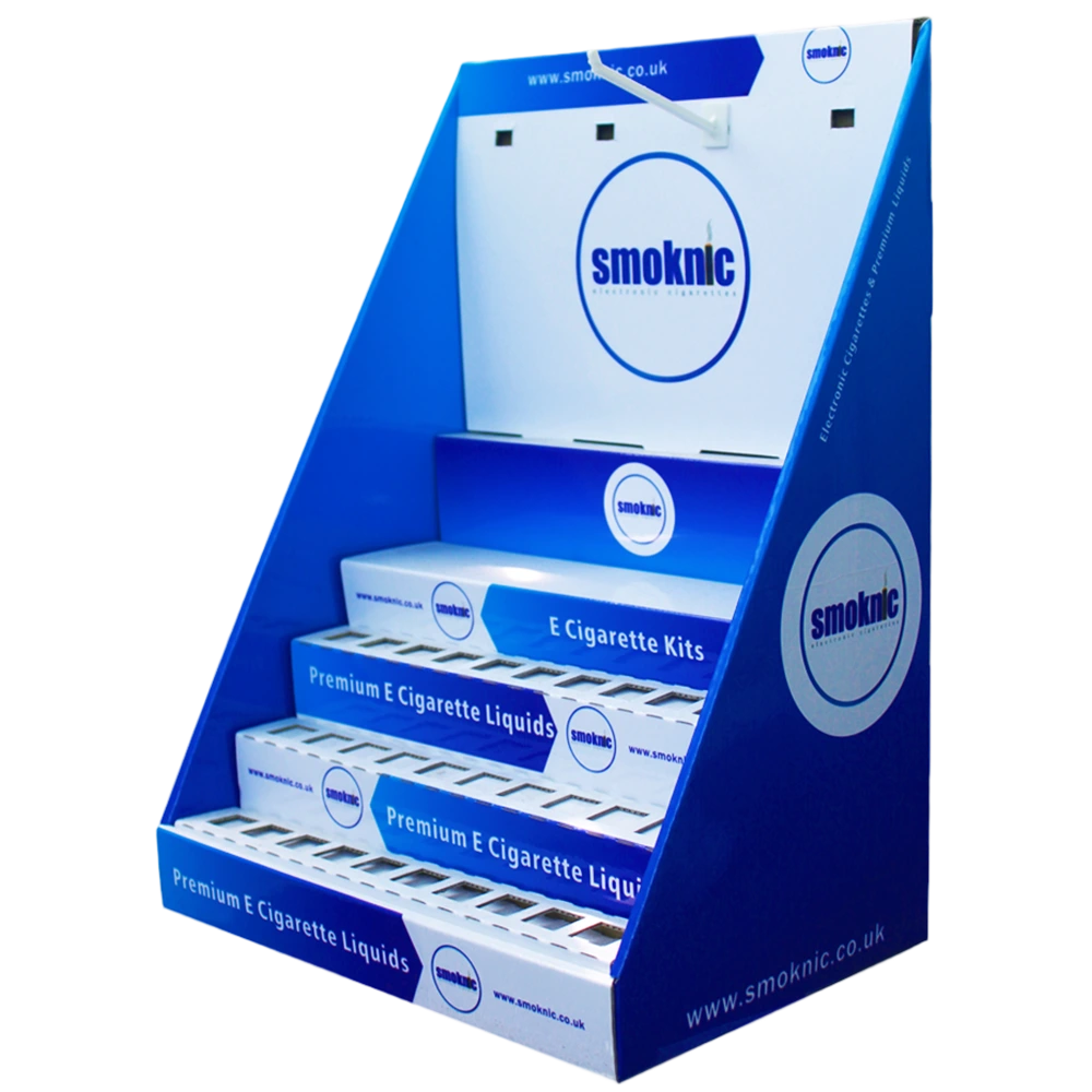 Corrugated Counter Display Stand for E-Cigarettes