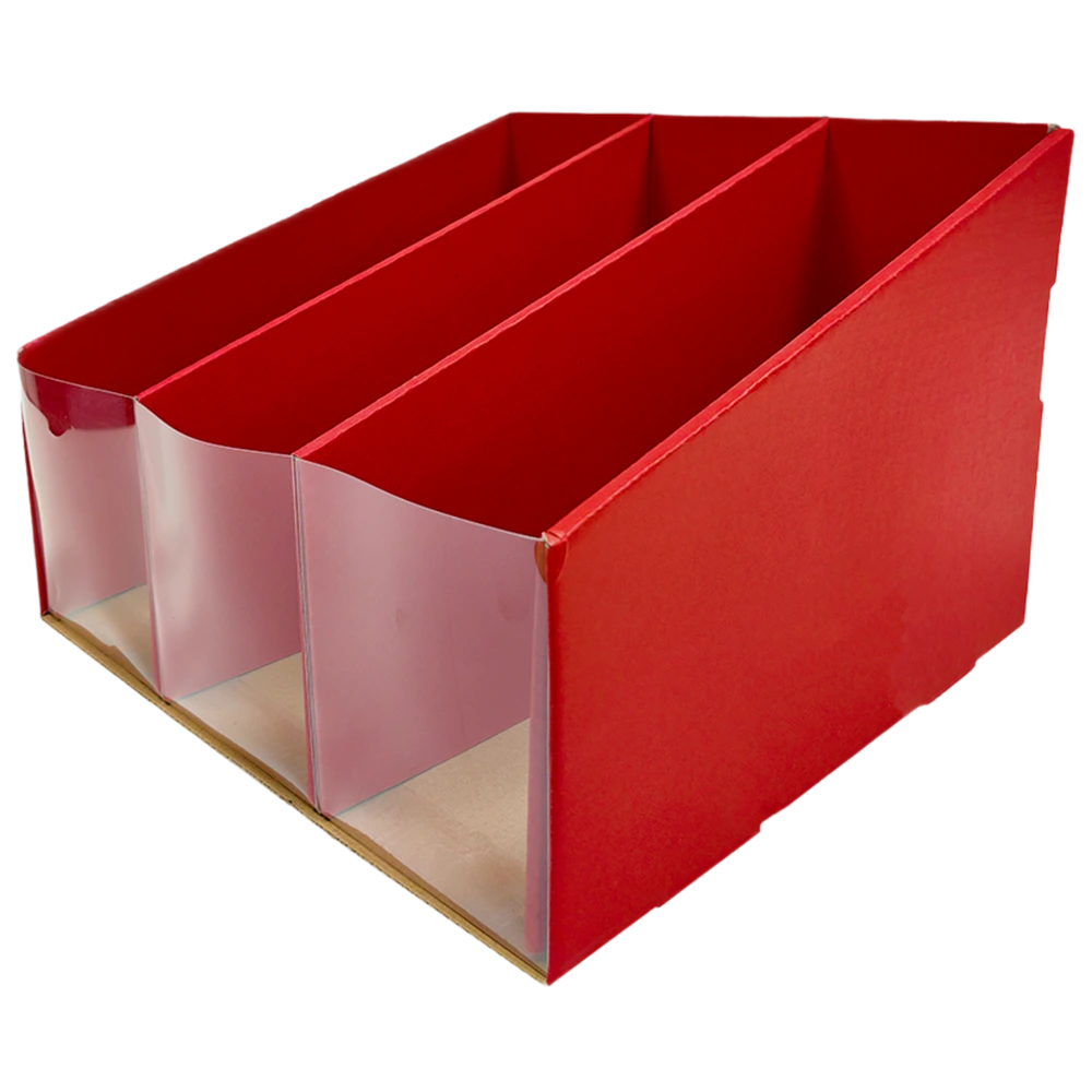 Corrugated POP Counter Display with Multiple Compartments