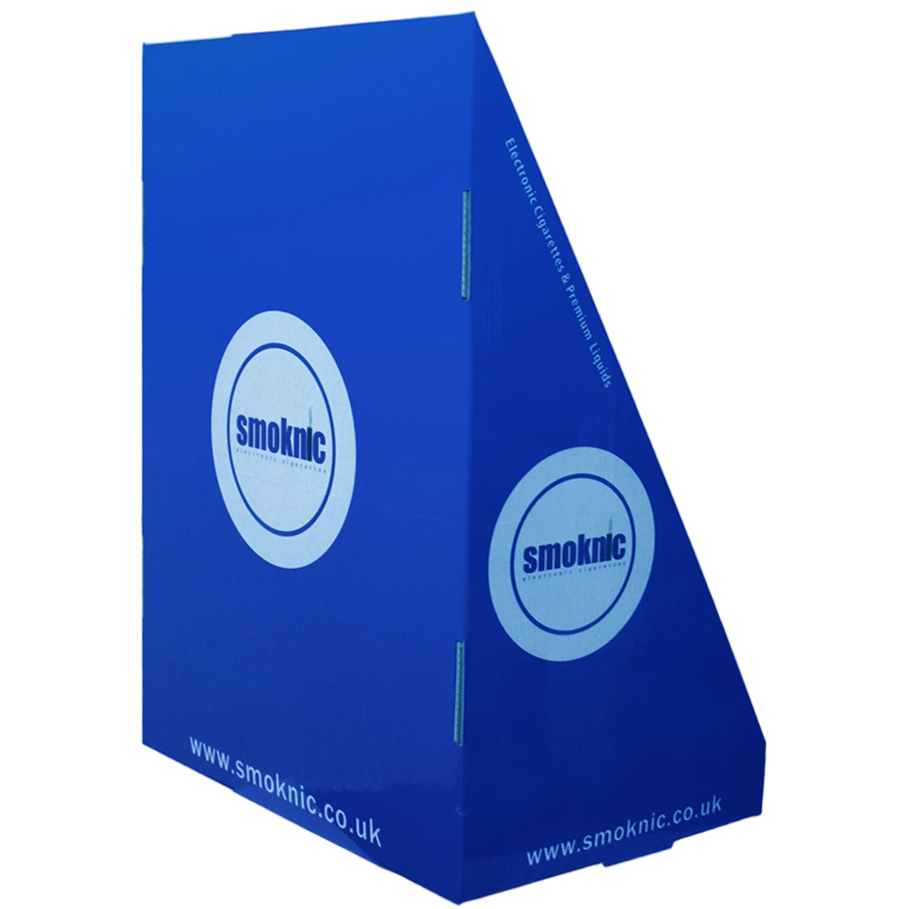 Corrugated Shelf Display Unit with 4 Tiers for E Cigarette and Vape Liquid