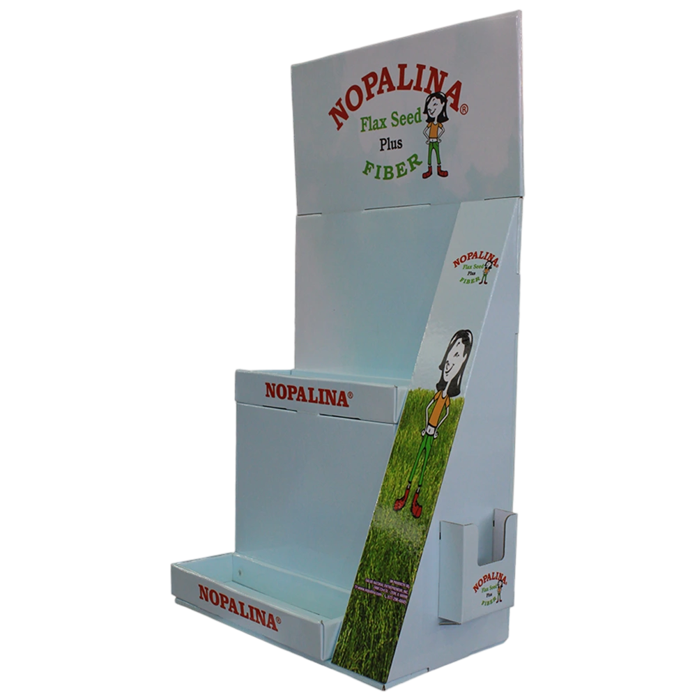 Custom Printed FSDU Floor Display Stand with Promotional Header Panel