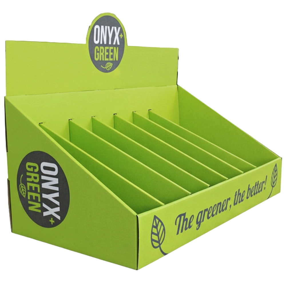 Custom Kraft Paper Multi-Compartment Countertop Display