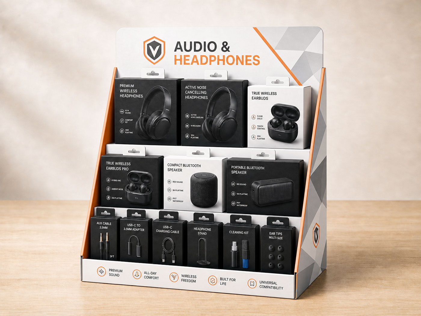Audio & Headphones Display
