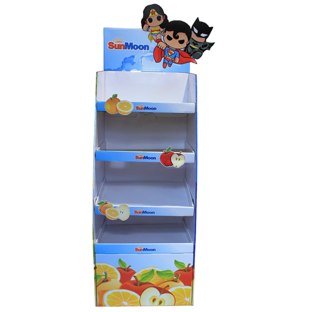 Corrugated POS Display Unit with Superhero Graphics