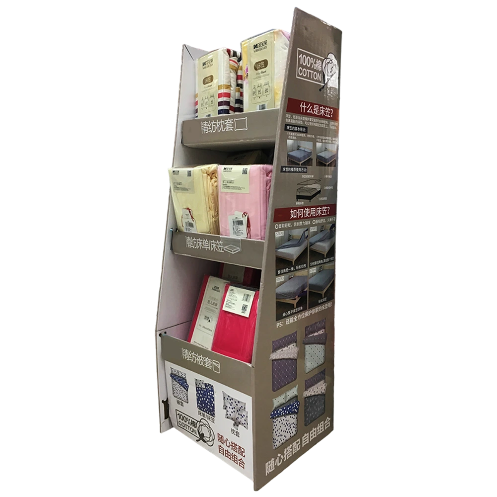 Corrugated Retail Display Stand for Home Textiles