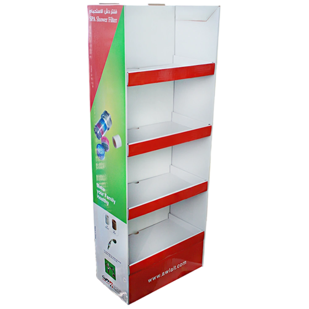 Corrugated Retail FSDU with Reinforced Shelf Lips