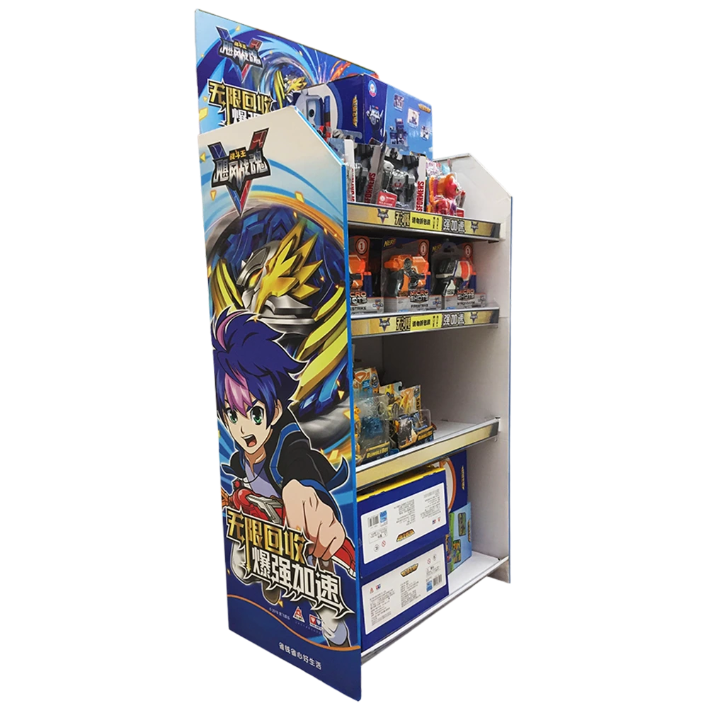 Custom Anime Themed Corrugated Floor Display Stand