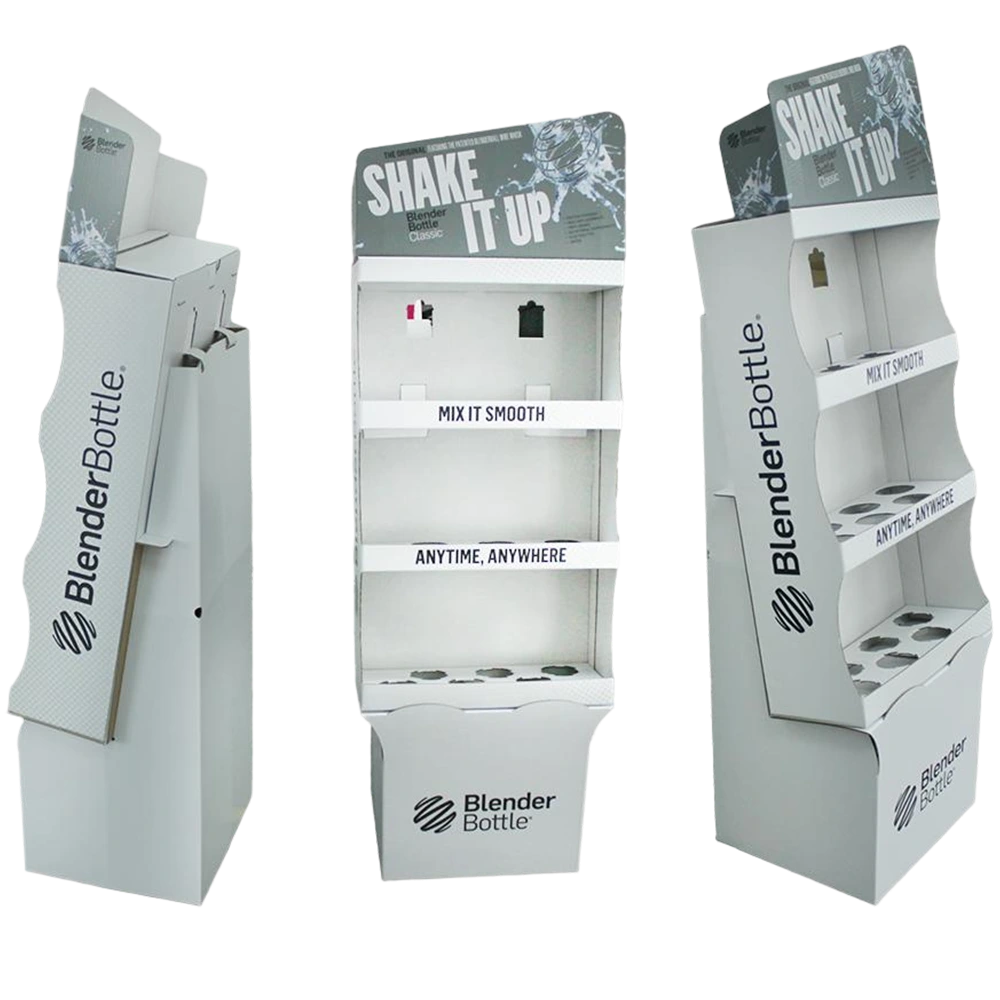 Custom Printed POP Display Rack with Circular Product Holders