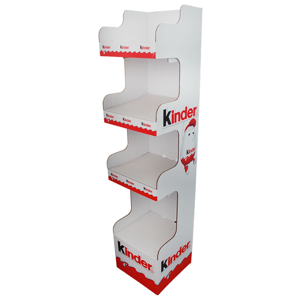 Free Standing Display Unit with Header for Snack Foods