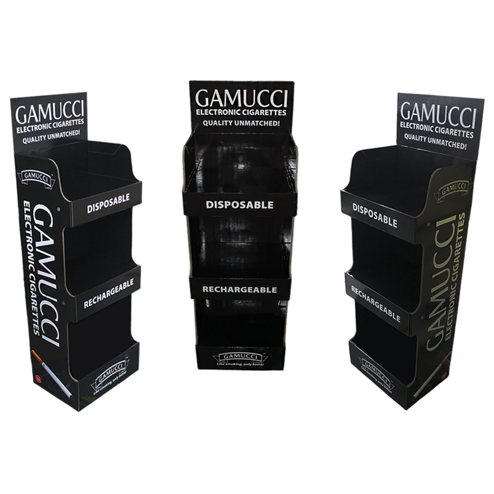 Free Standing Store Display Rack with Branding for Vape