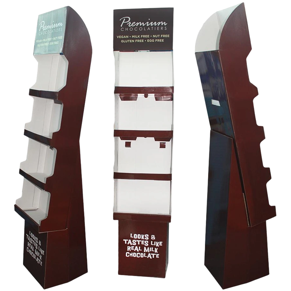 Space Saving Retail FSDU with Integrated Branding Panel