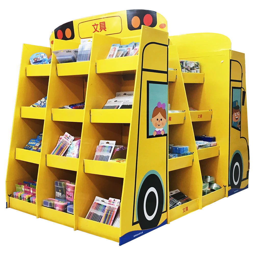 Stationery Corrugated Cardboard Pallet Display