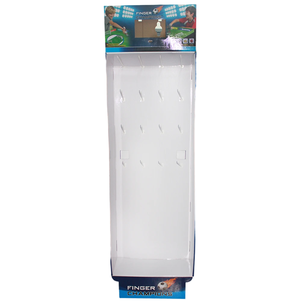 Corrugated Floor Standing Display with Hanging Hooks