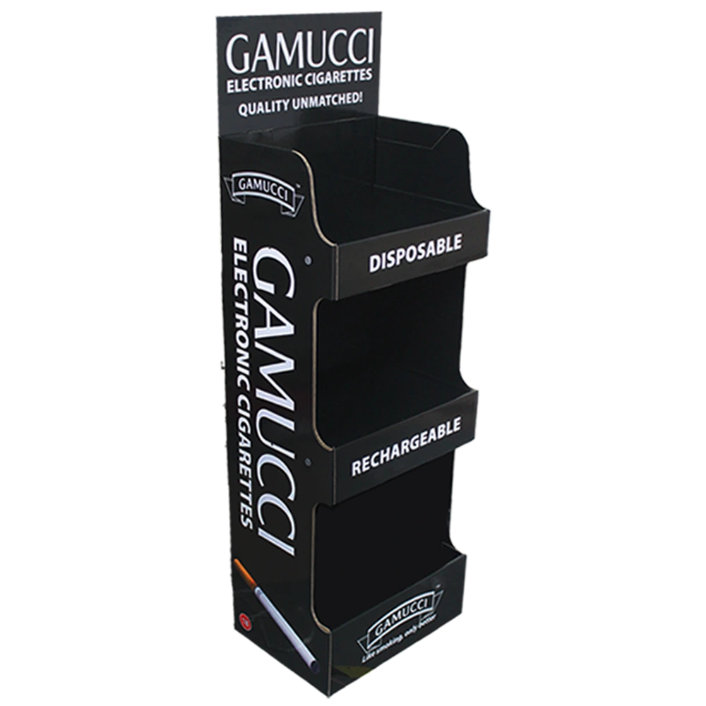 Cardboard Power Wing Display for E-Cigarettes and Vapes