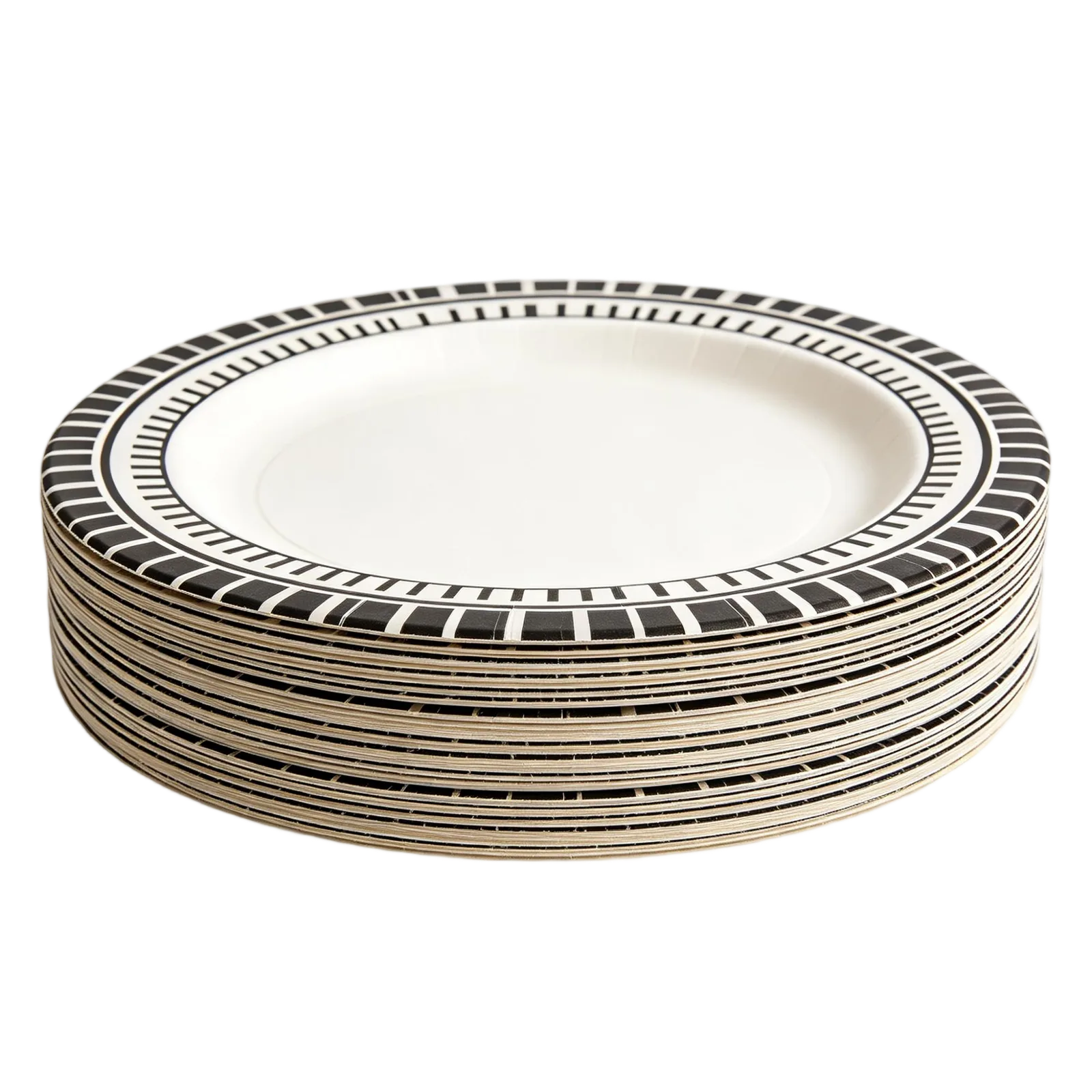 10 Inch Paper Plates Bulk Heavy Duty Dinnerware for Catering BBQ and Large Meals
