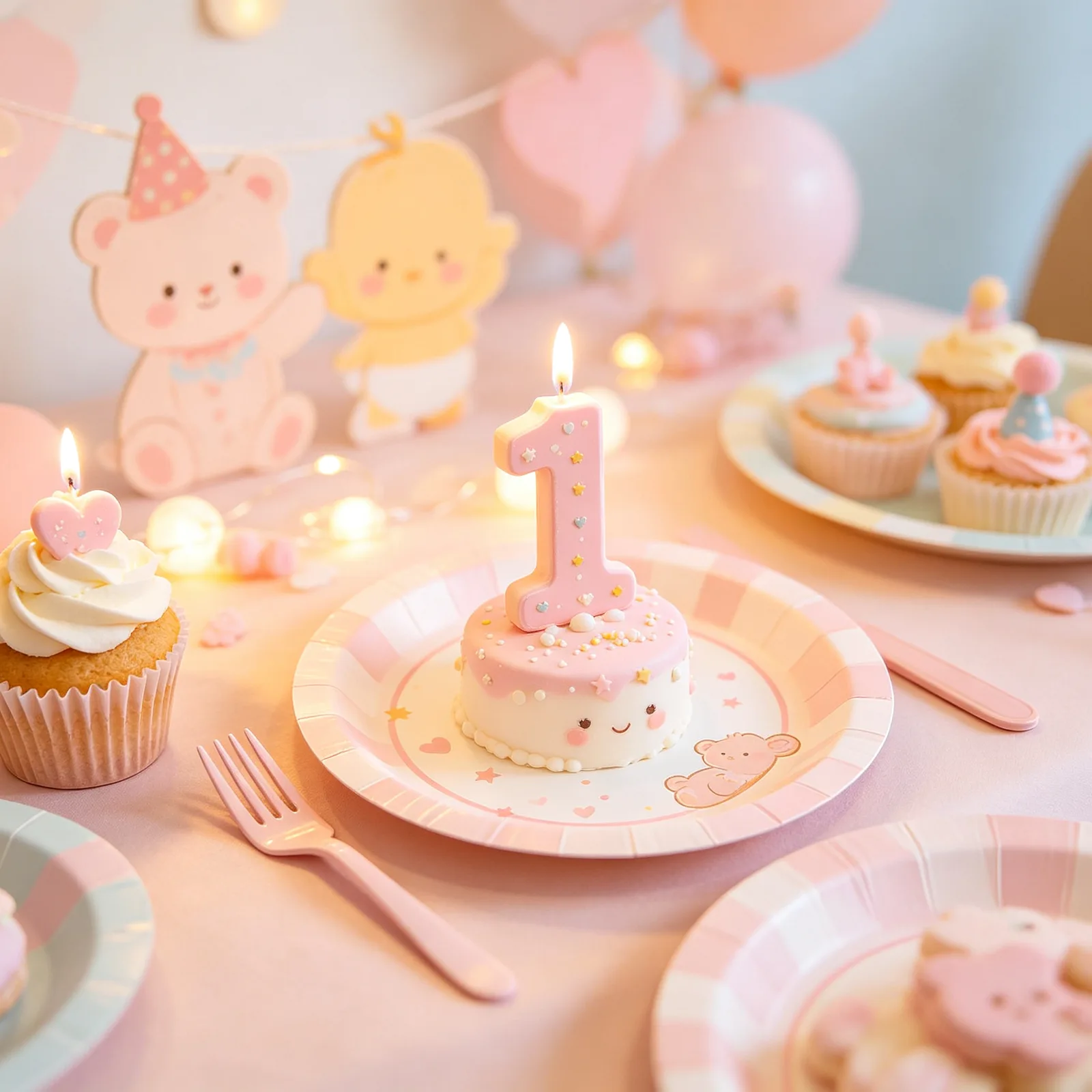 First Birthday Party Table Setup