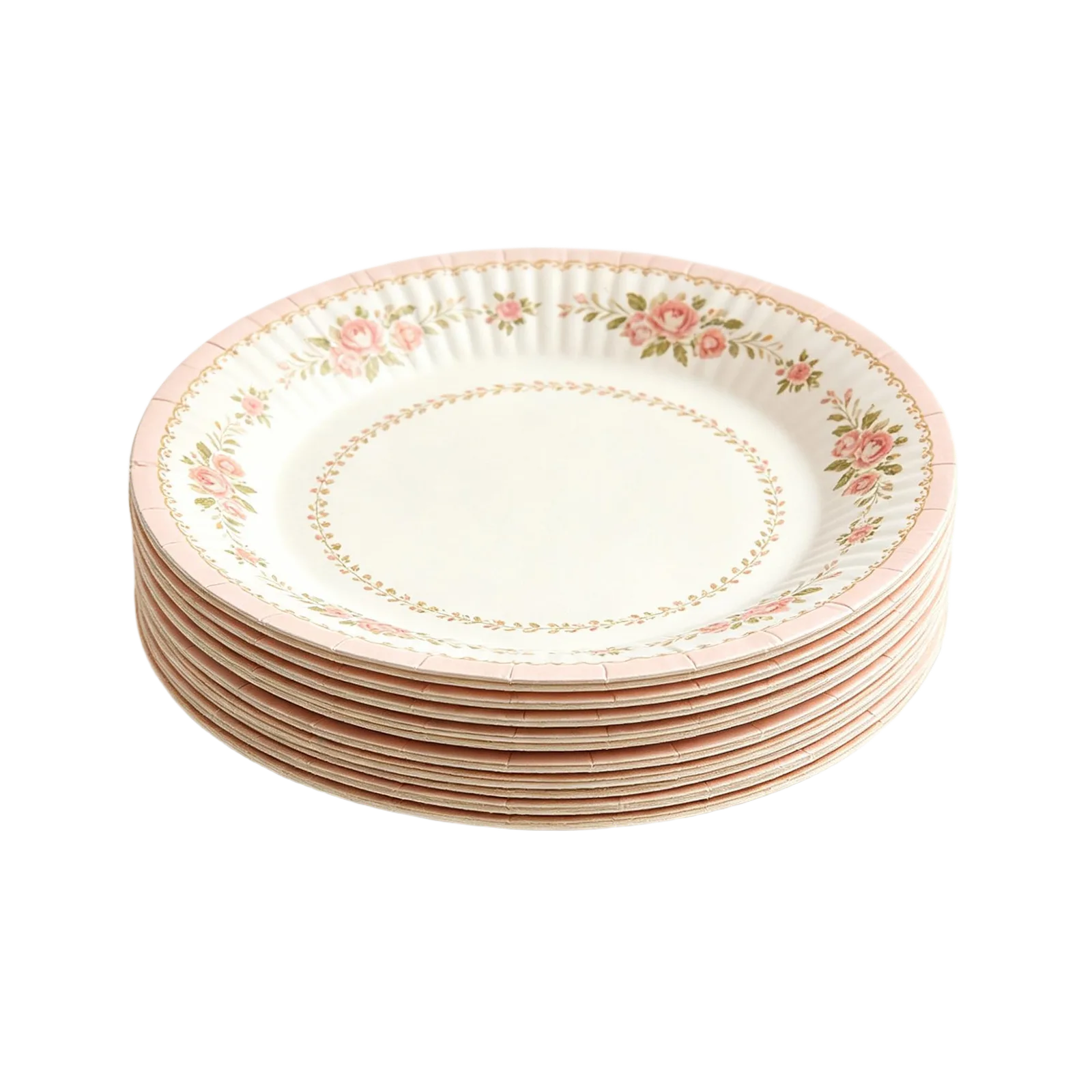 6 Inch Paper Plates Bulk for Cake Dessert Appetizer and Birthday Party Service