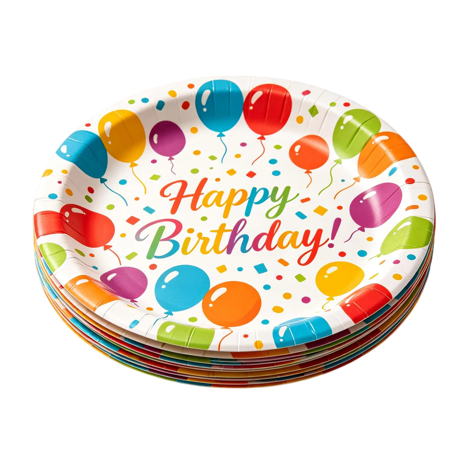 Birthday Paper Plates Wholesale Disposable Party Tableware for Kids and Adults