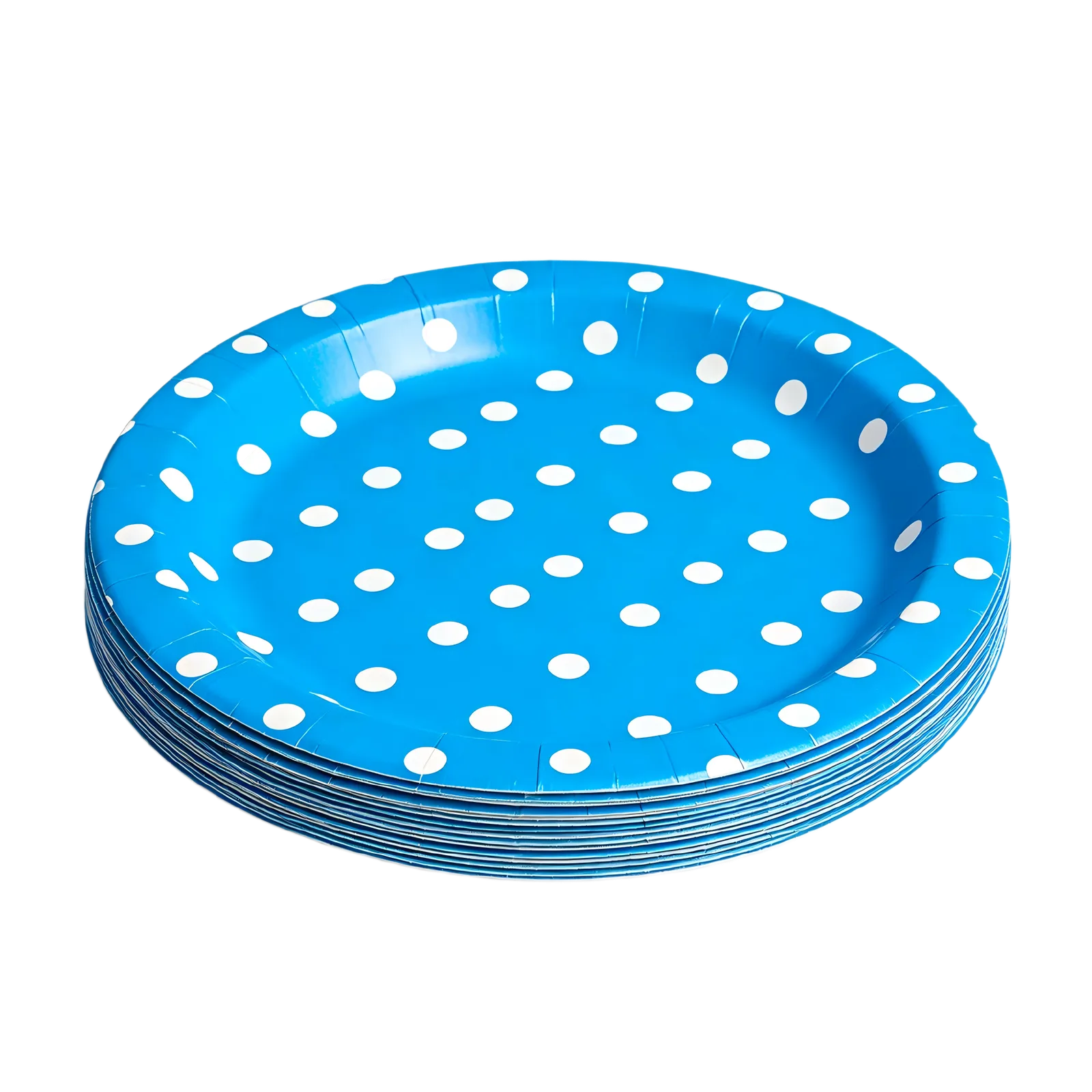 Blue Paper Plates Wholesale Disposable Party Dinnerware for Birthdays and Events