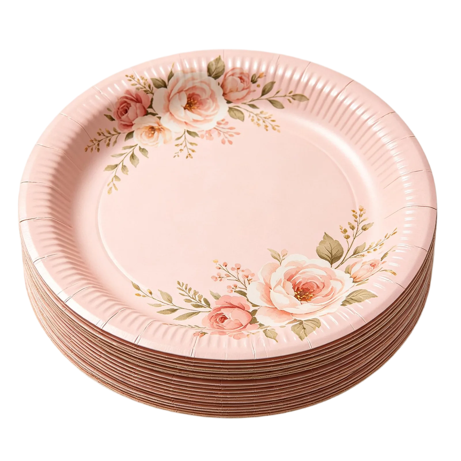 Bridal Shower Paper Plates Decorative Tableware for Elegant Pre Wedding Celebrations