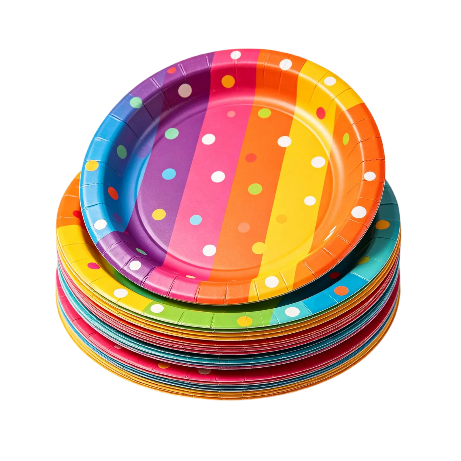 Colored Paper Plates Assorted Bulk Pack for Parties Classrooms Events and Celebrations