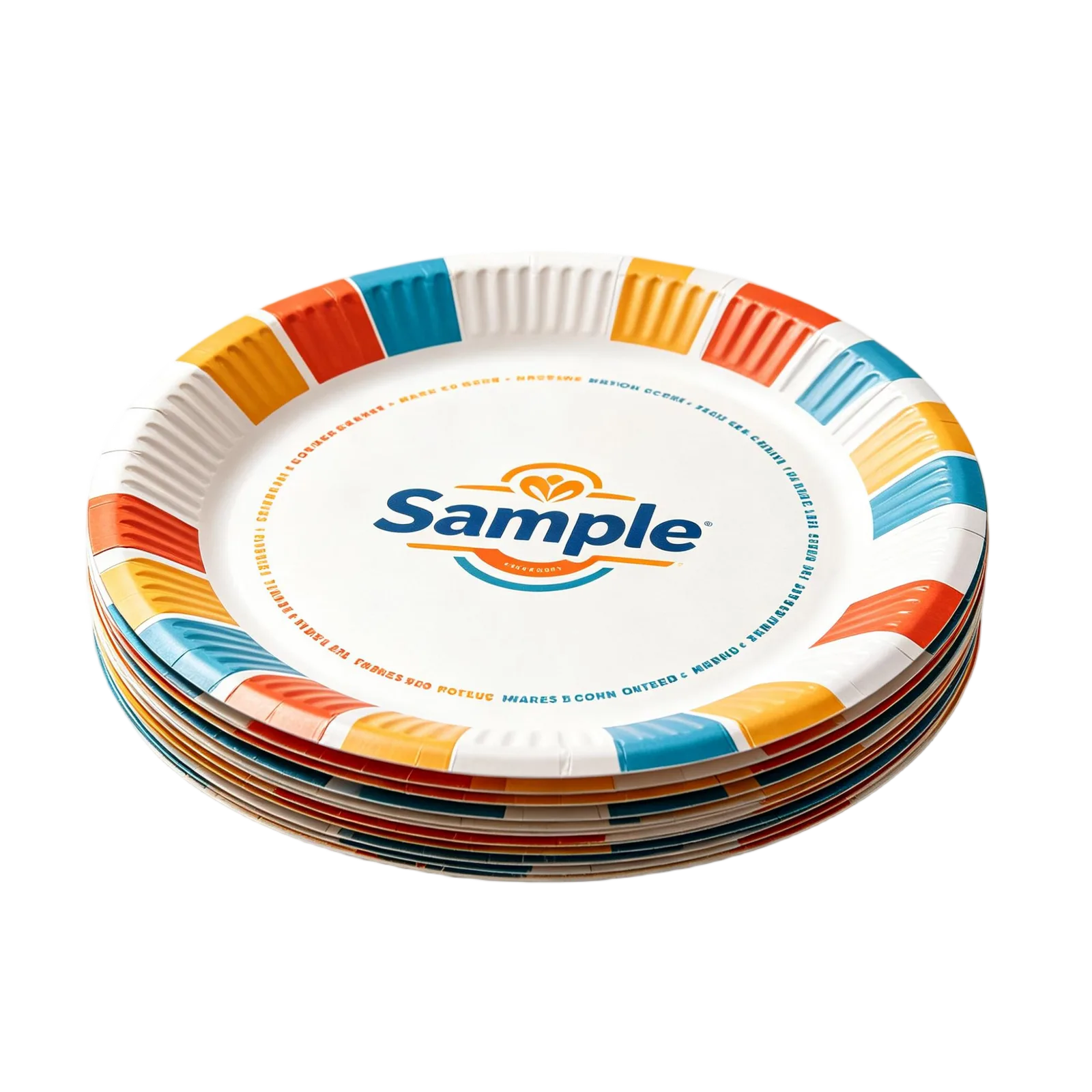 Custom Paper Plates with Logo Printing for Restaurants Weddings Parties and Promotions