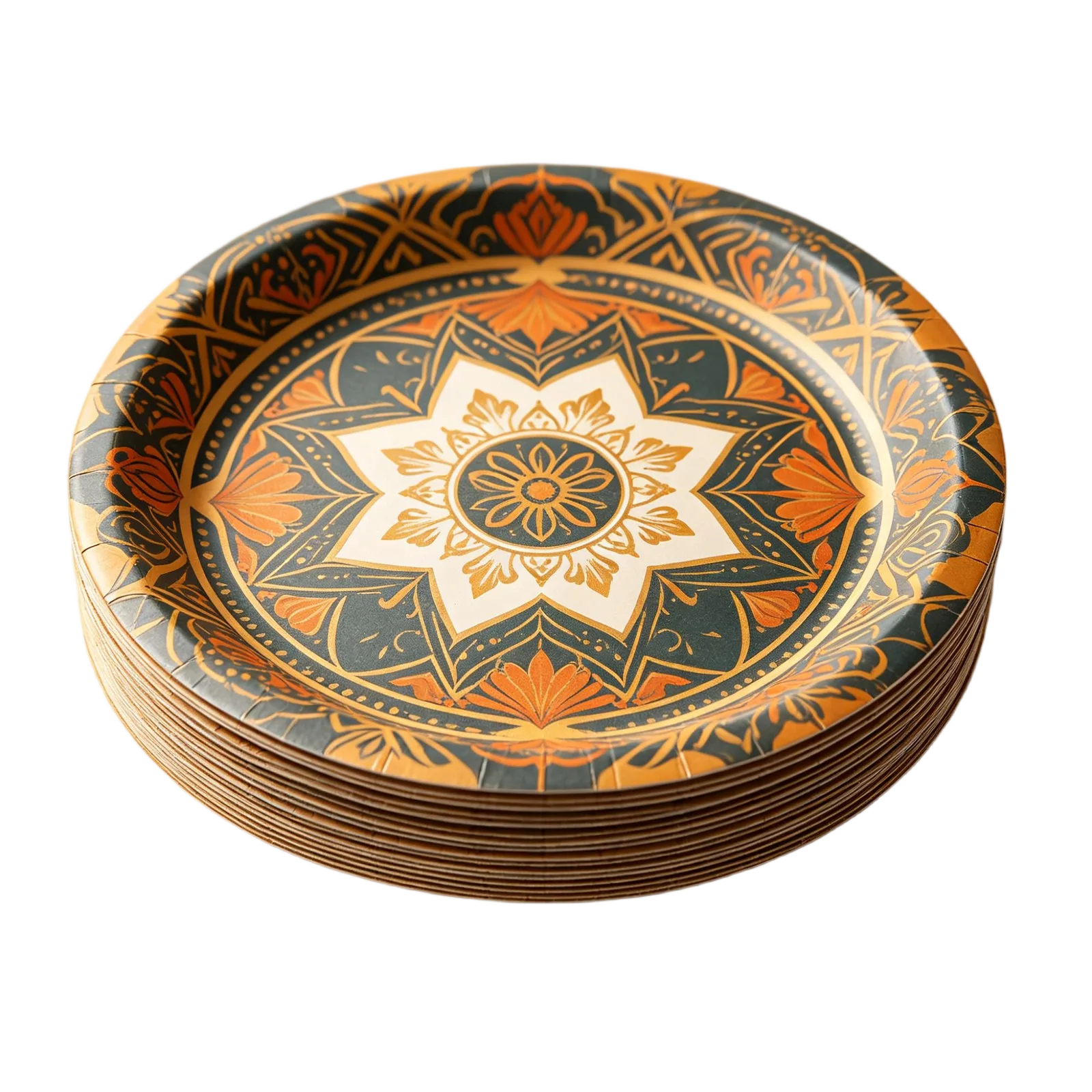 Custom Printed Paper Plates OEM Design for Birthday Wedding and Corporate Events