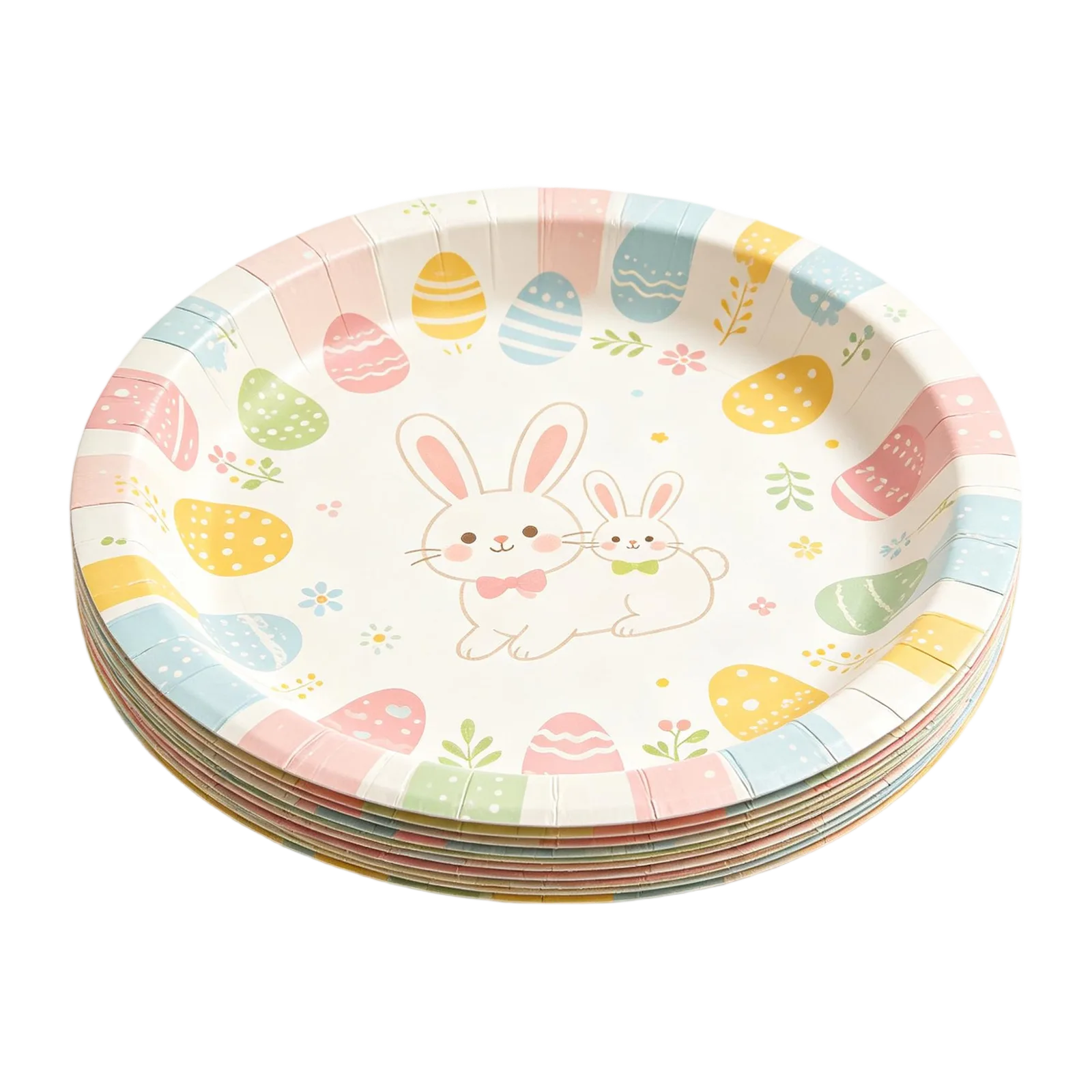 Easter Paper Plates Decorative Disposable Tableware for Spring Parties and Family Meals