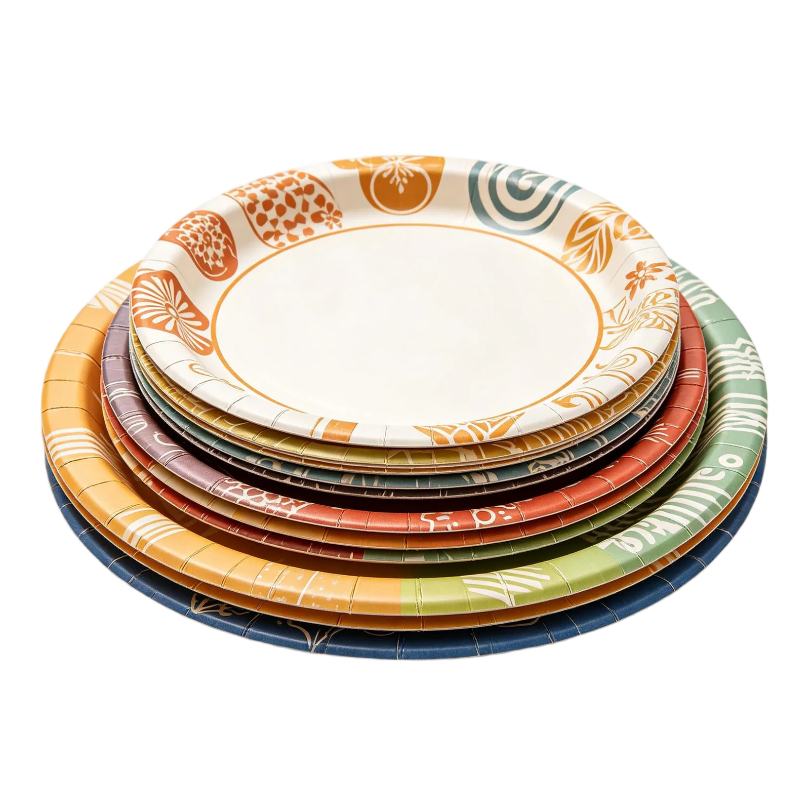 Factory Direct Paper Plates Wholesale Custom Size Color Pattern and Packaging Options