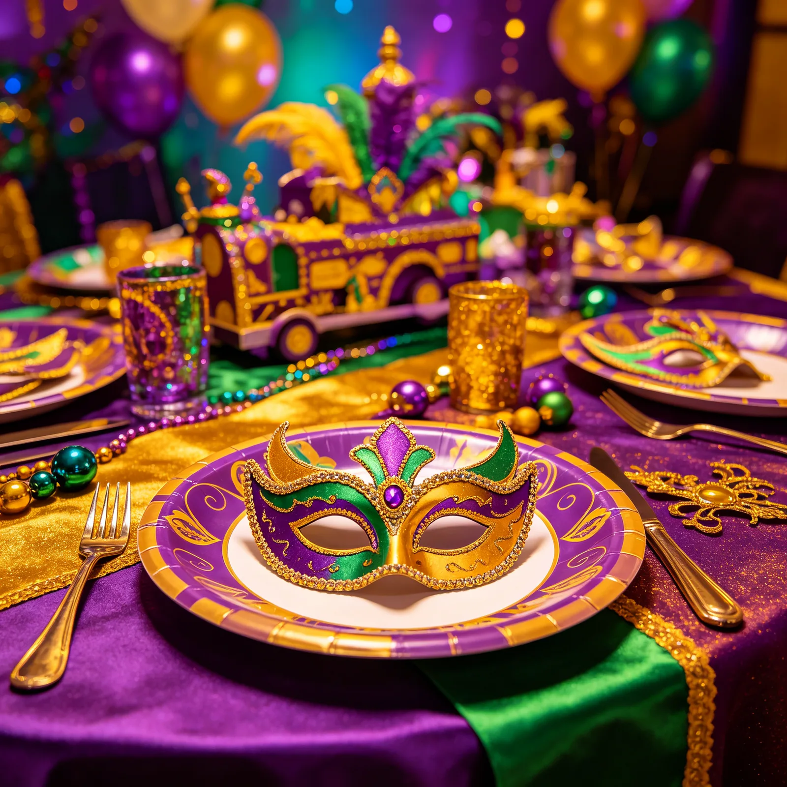 Mardi Gras Parties & Carnival Tables