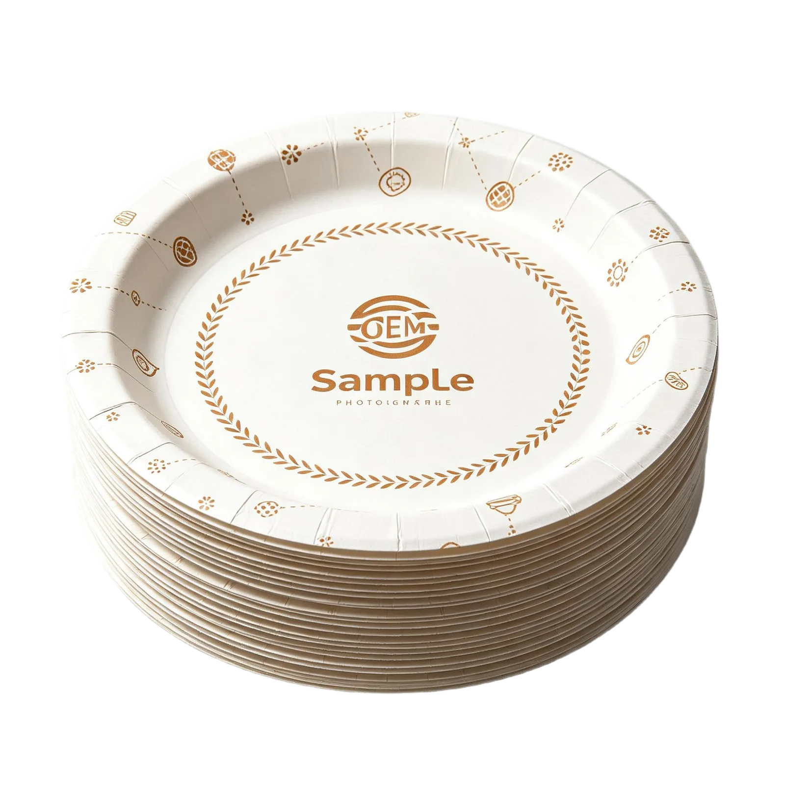 OEM Paper Plates Manufacturer Custom Printing for Retail Catering and Event Supply