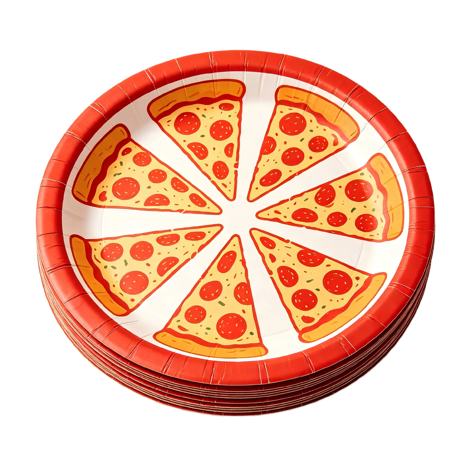 Pizza Paper Plates Disposable Serving Plates for Restaurants Parties and Takeaway