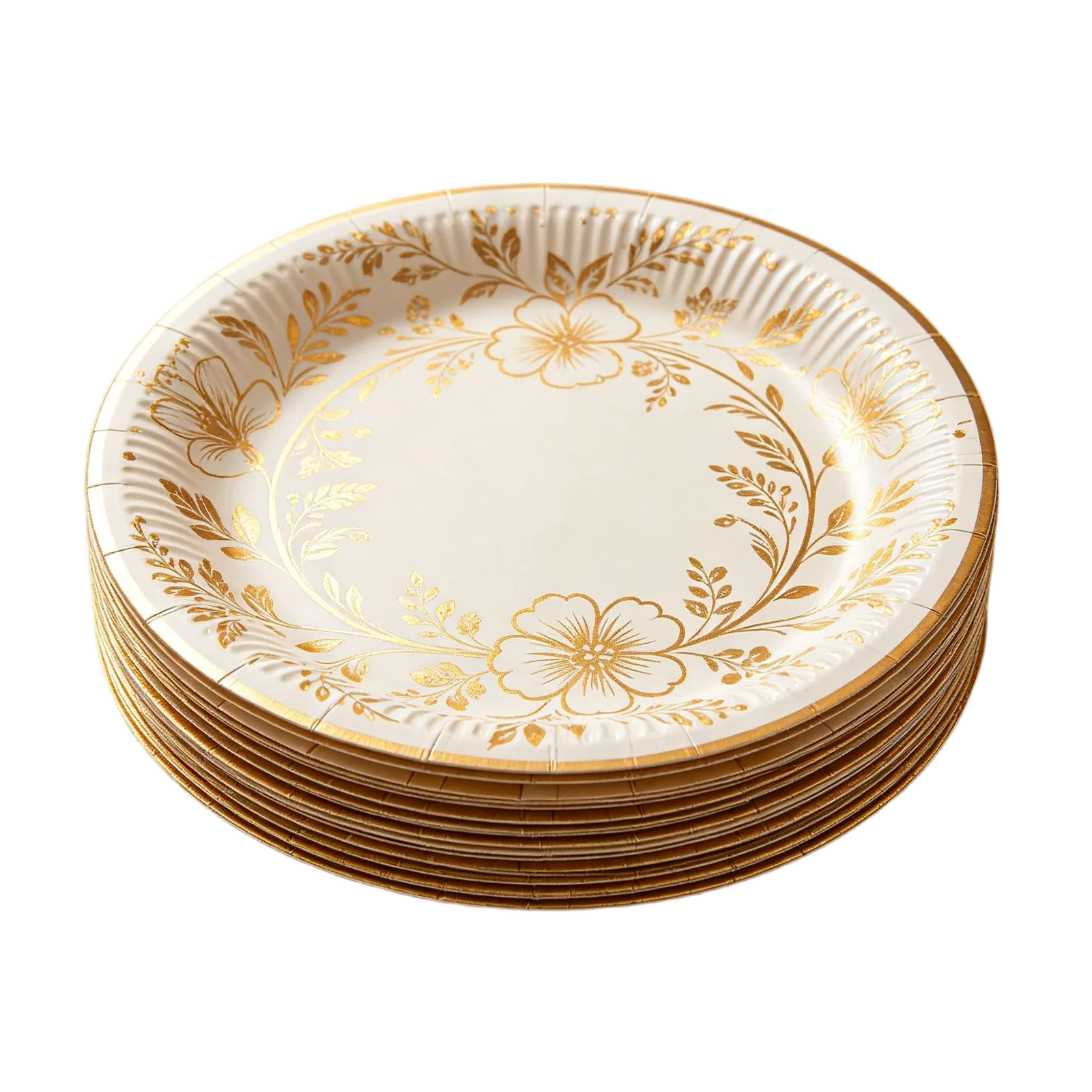 Premium Fancy Paper Plates for Weddings Banquets Celebrations and Upscale Catering