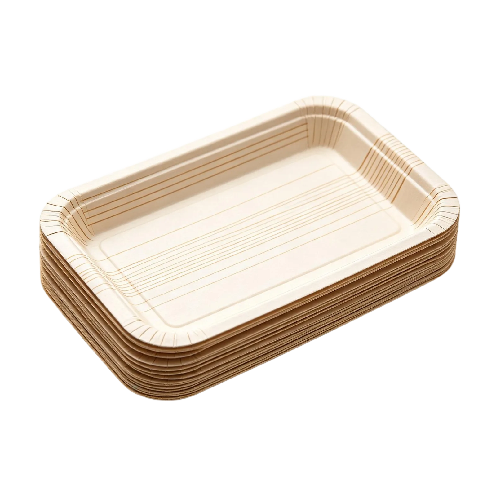 Rectangular Paper Plates Wholesale for Catering Desserts Appetizers and Food Displays