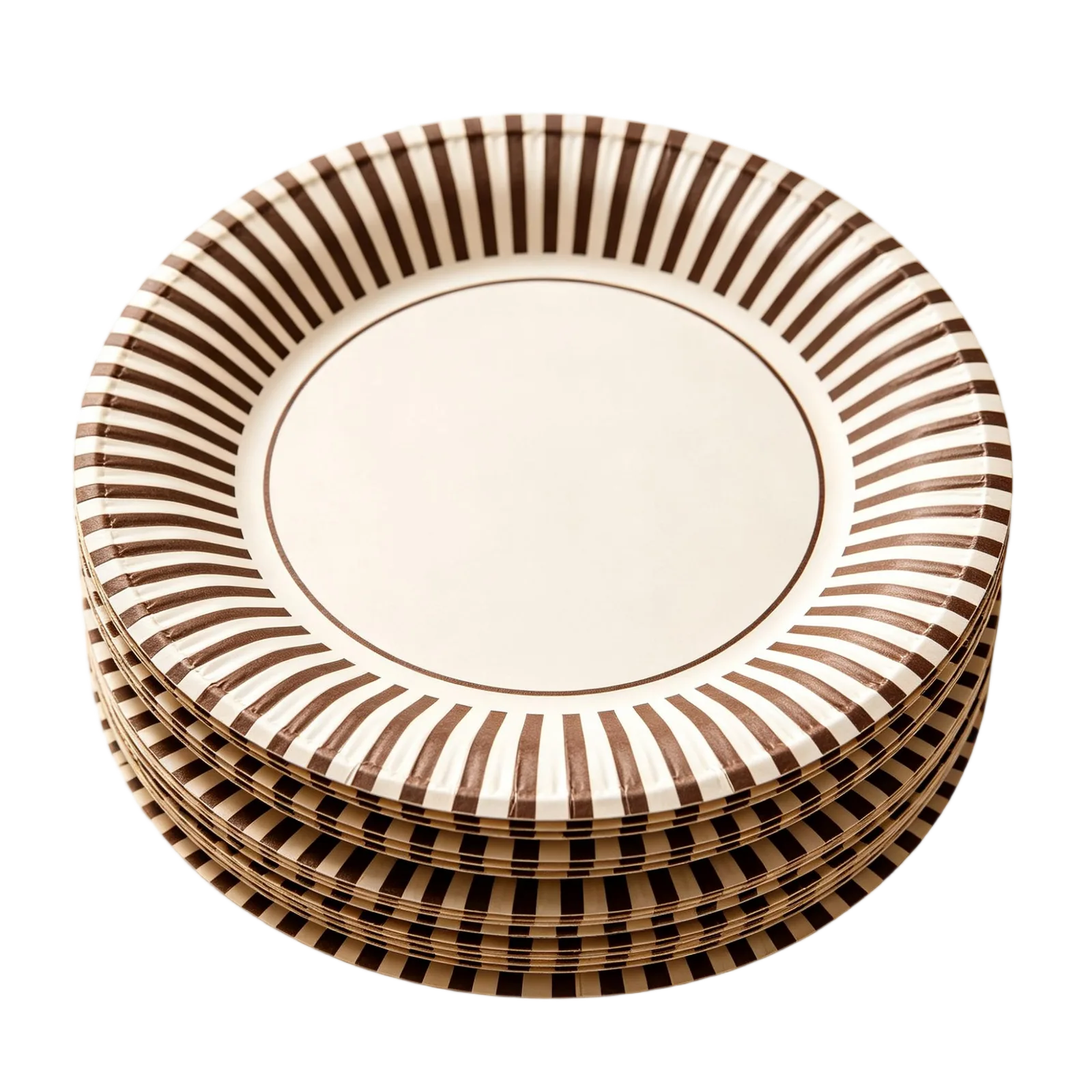 Round Paper Plates Wholesale Disposable Dinner Plates for Daily Meals and Catering