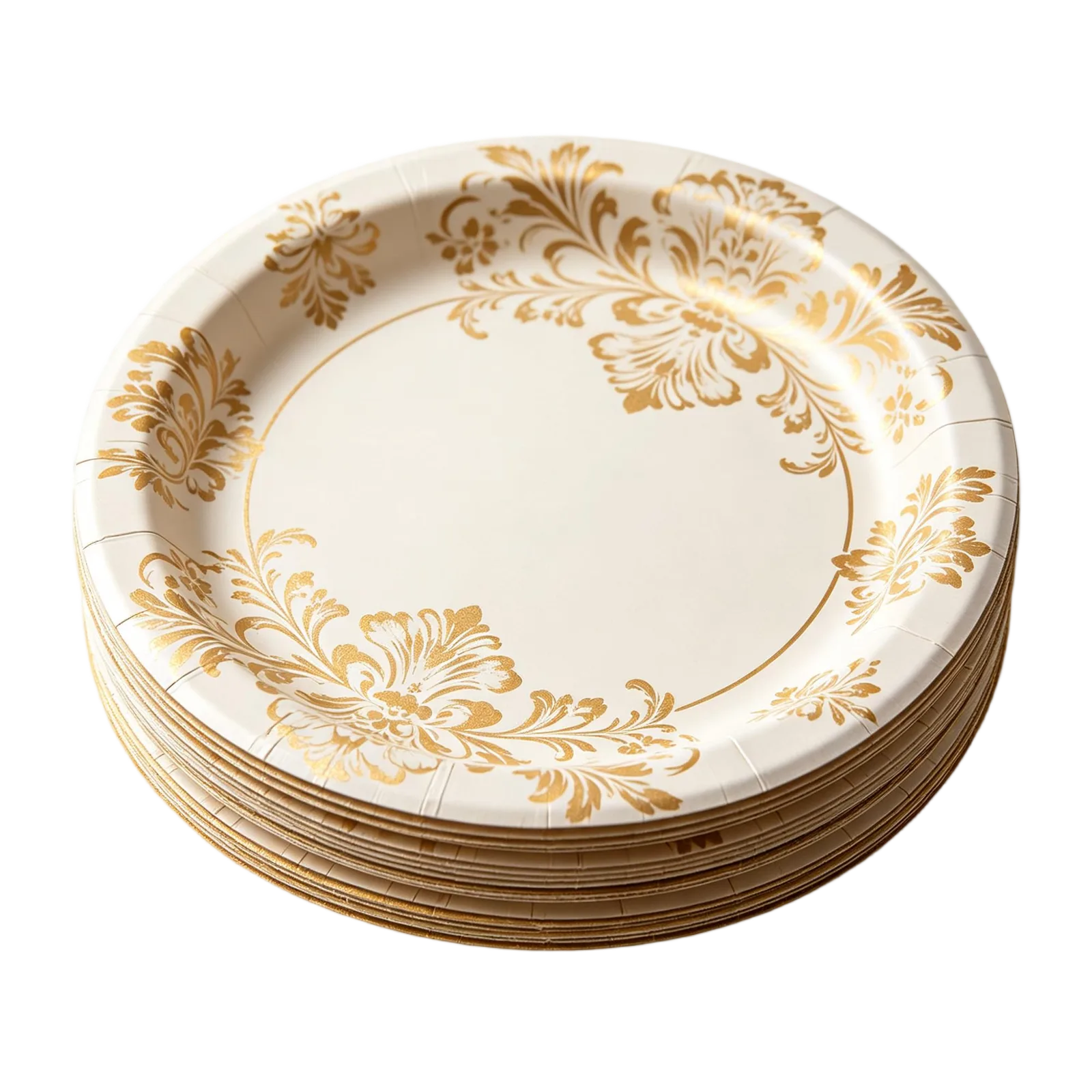 Wedding Paper Plates Elegant Disposable Dinnerware for Receptions Banquets and Catering